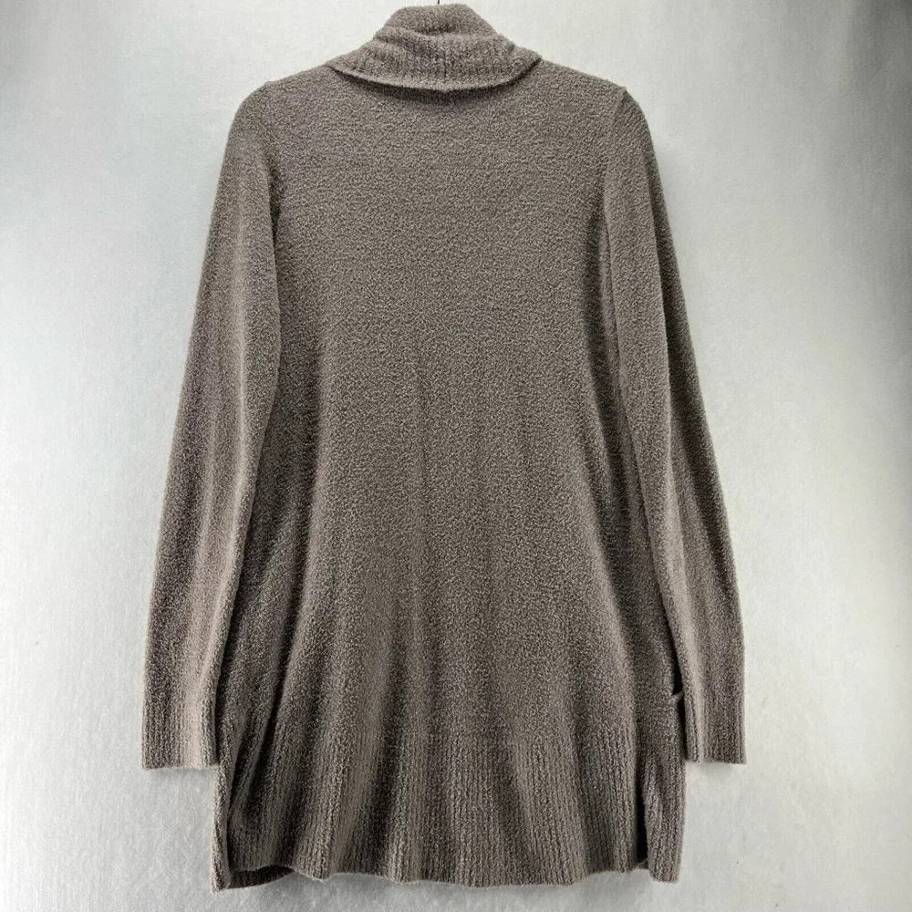 Barefoot Dreams Cardigan Womens M Cozychic Lite Open Front Long Sleeve Beige - Picture 4 of 10